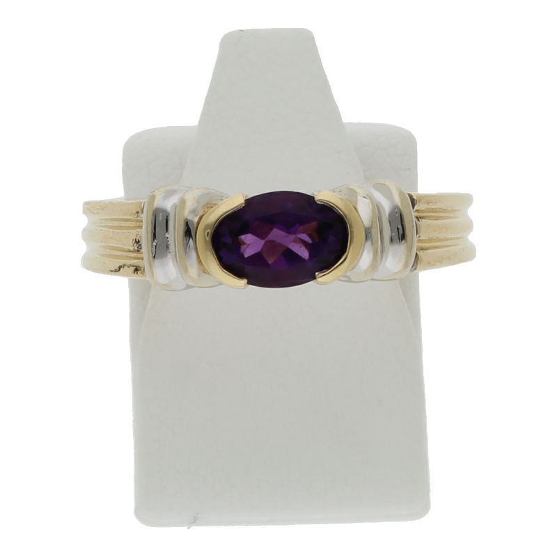 Amethyst Ring 585/ 14 K Gold
