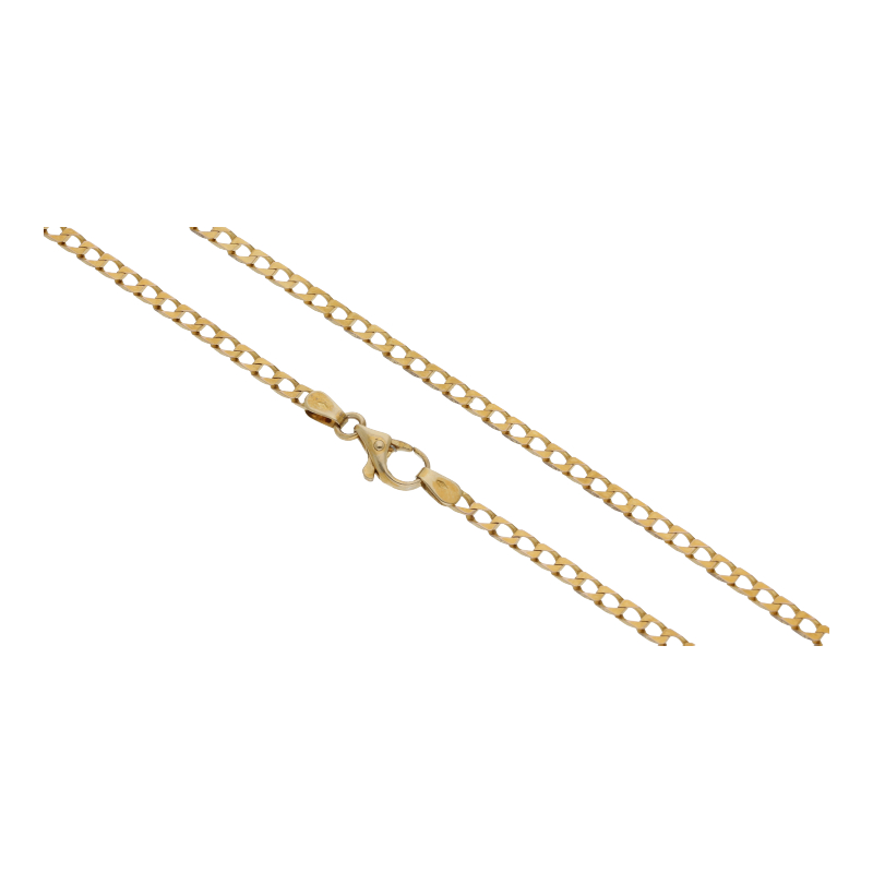 Panzer Kette 44 cm Länge 333/ 8 K Gold