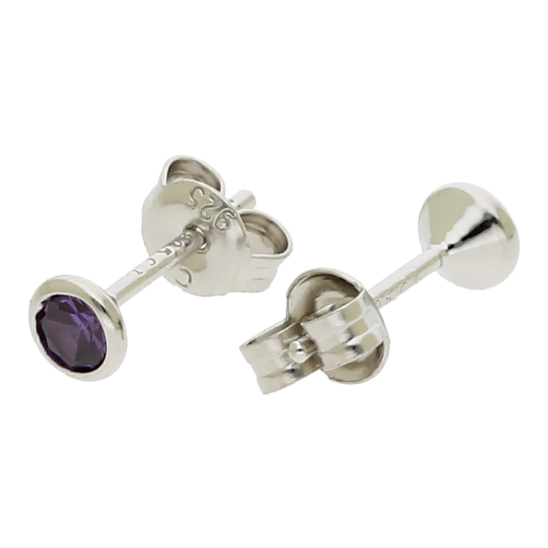 Ohrstecker 925/ Silber rhodiniert