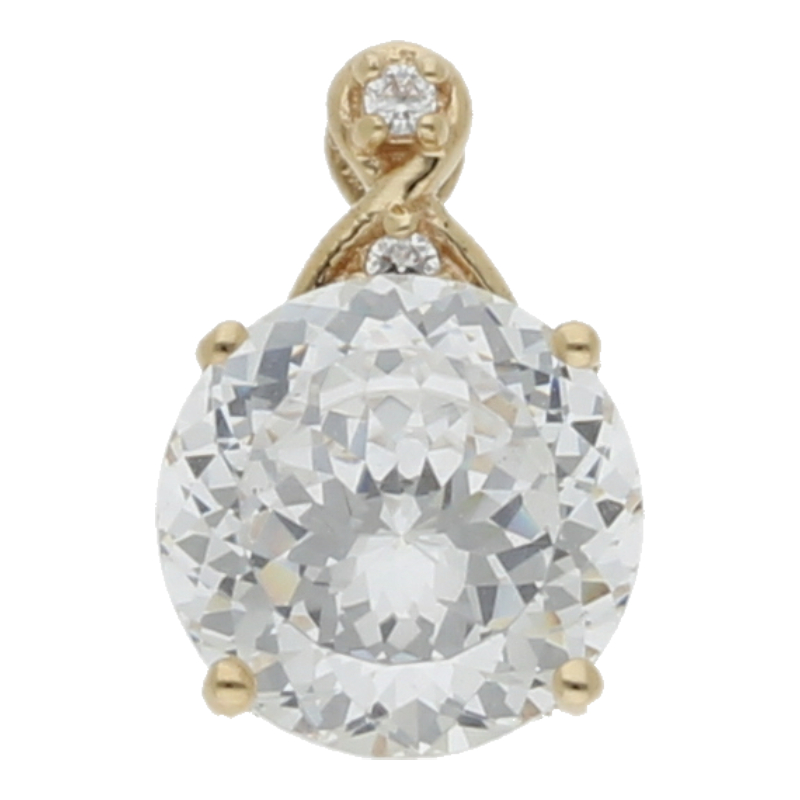 Zirkonia Anhänger 585/ 14 K Gold