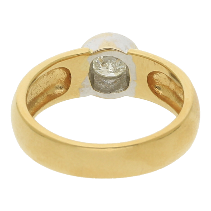 Brillant Solitär Ring 0,5 ct 750/ 18 K Gold