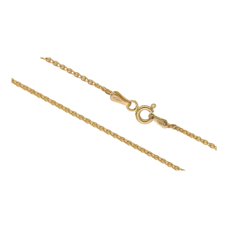 Zopf Kette 44 cm Länge 585/ 14 K Gold