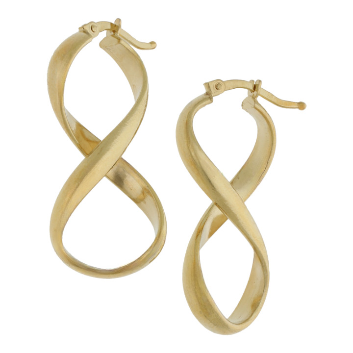 Infinity Ohrringe 750/18 Gold