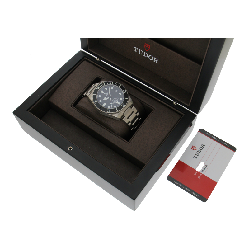 Tudor Pelagos 25600TN Titan Automatik 42mm Schwarz Box & Papiere Bucherer 2020
