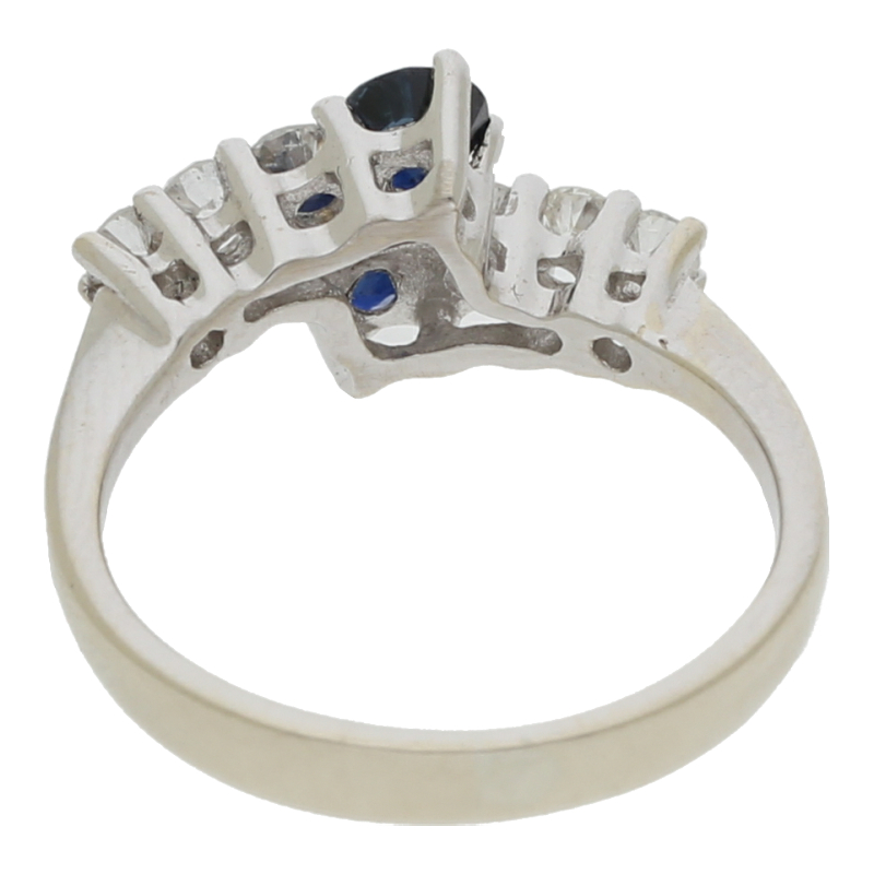 Saphir Brillant Ring 585/ 14 K Gold