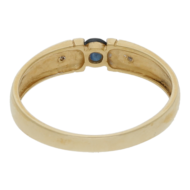 Saphir Diamant Ring 333/ 8 K Gold
