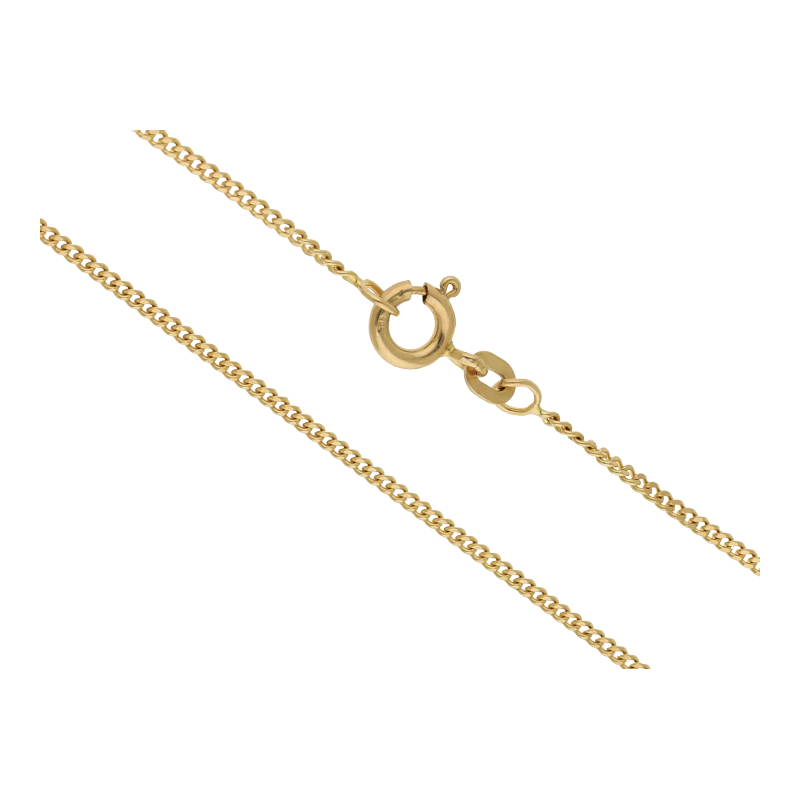 Panzer Kette 50 cm Länge 585/ 14 K Gold