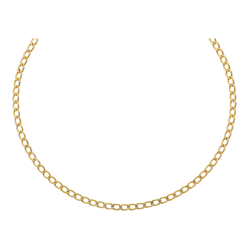 Panzer Kette 45 cm Länge 585/ 14 K Gold