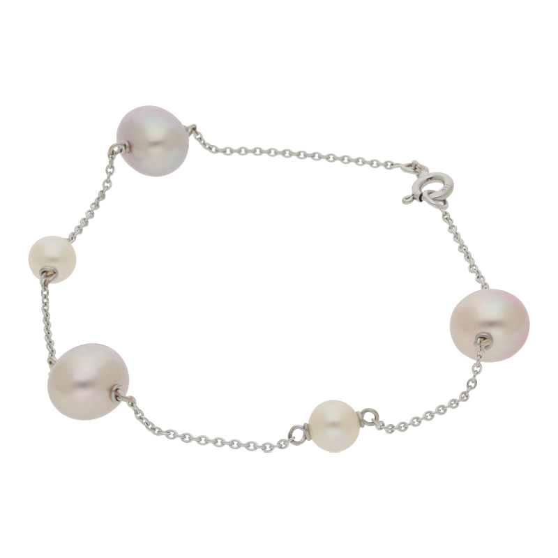 Süßwasserperlen Armband 750/ 18 K Gold