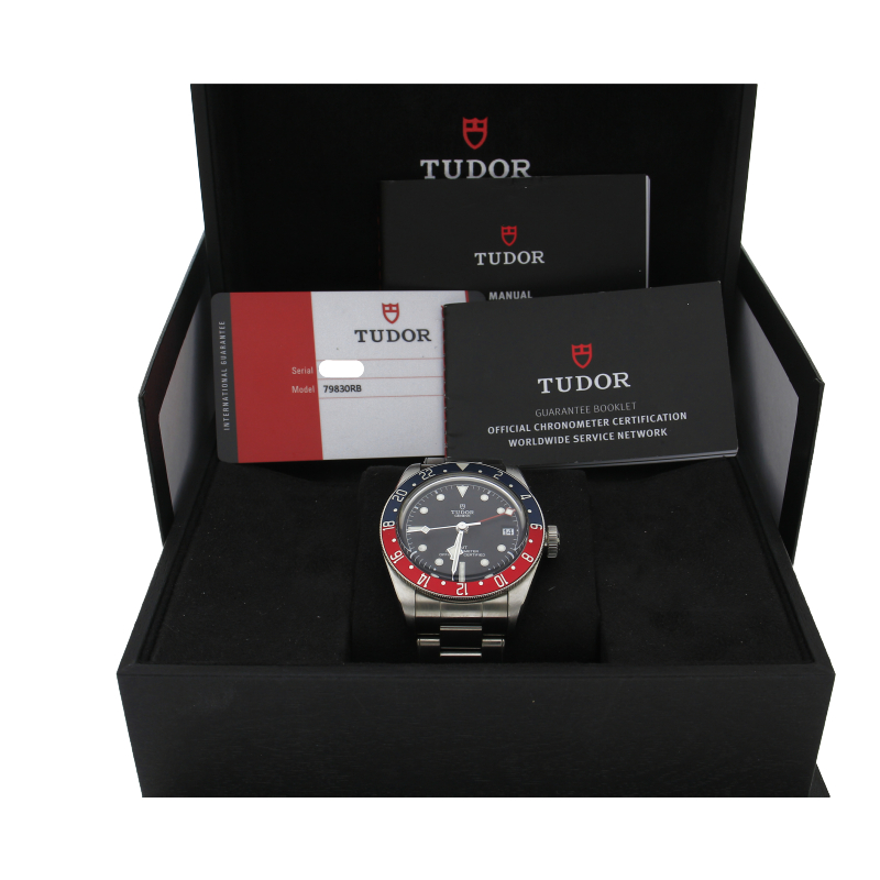 Tudor Black Bay GMT 79830RB „Pepsi Automatik Stahl 41mm 2020 Full Set"