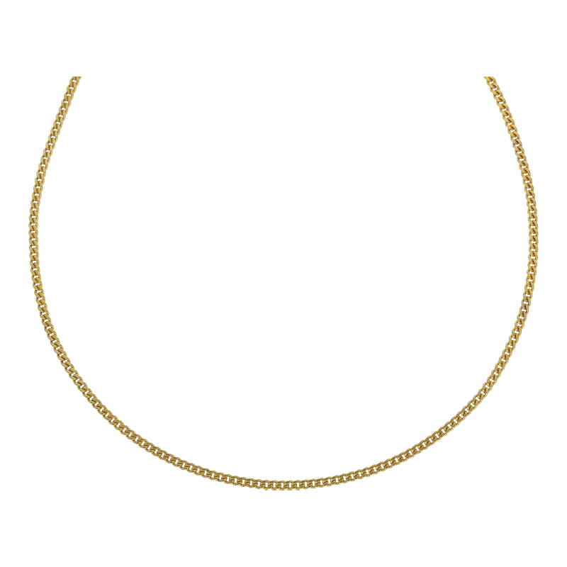 Panzer Kette 42 cm Länge 333/ 8 K Gold