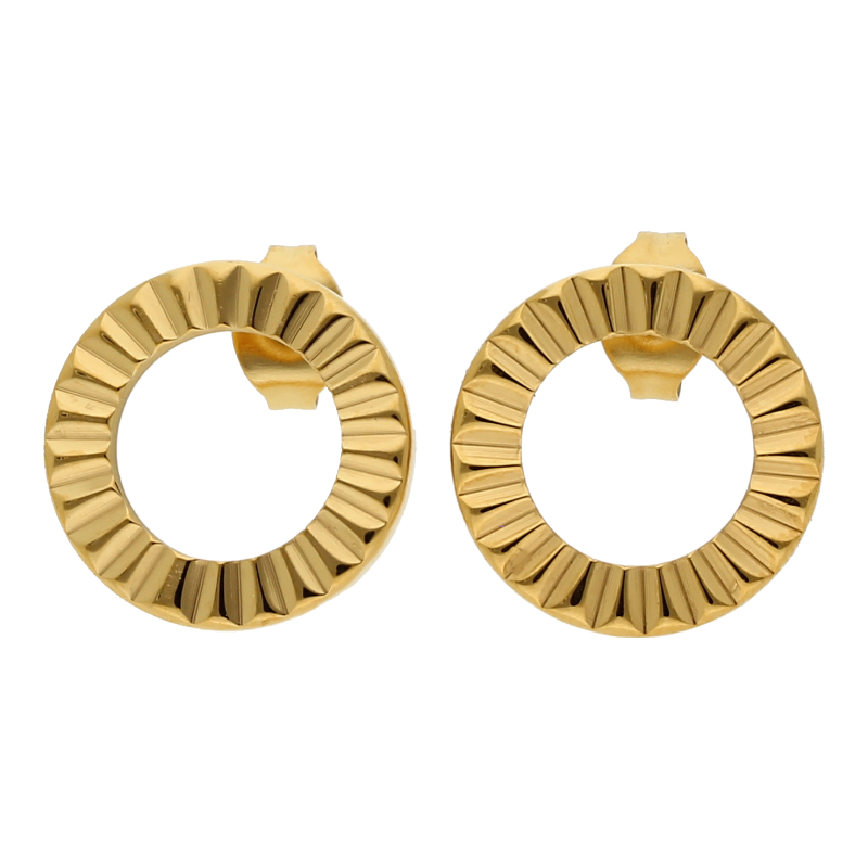 Ohrstecker Stahl vergoldet