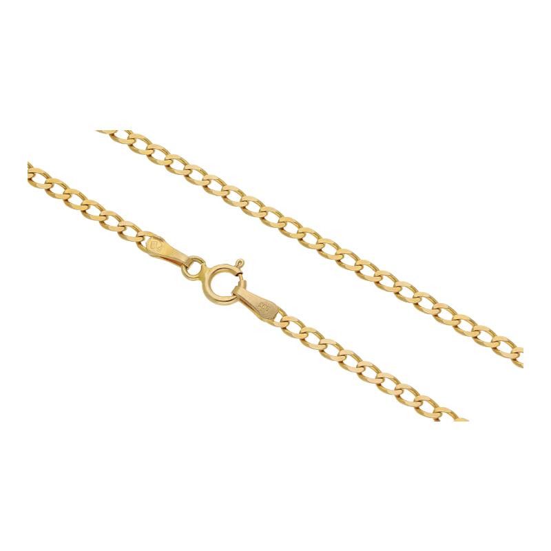 Panzer Kette 45 cm Länge 585/ 14 K Gold