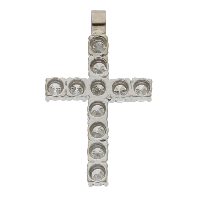 Brillant Kreuz Weißgold NP ca. 1980 €