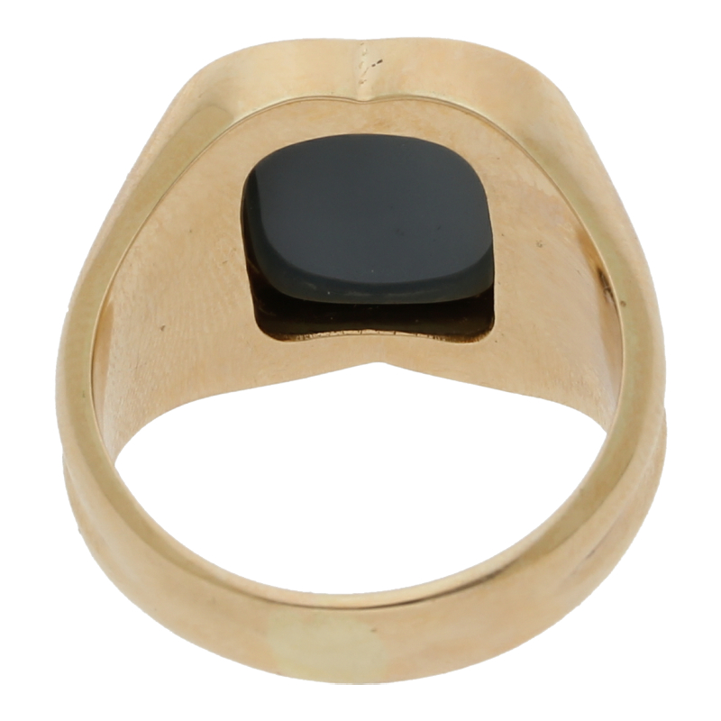 Siegelring mit Lagenstein  585/14K, NP ca. 2200 €