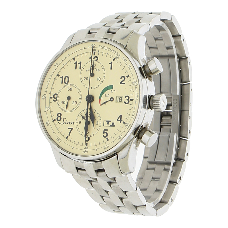 Sinn Jubiläumschronograph Fulda 100 956.339/500 Full Set Stahl