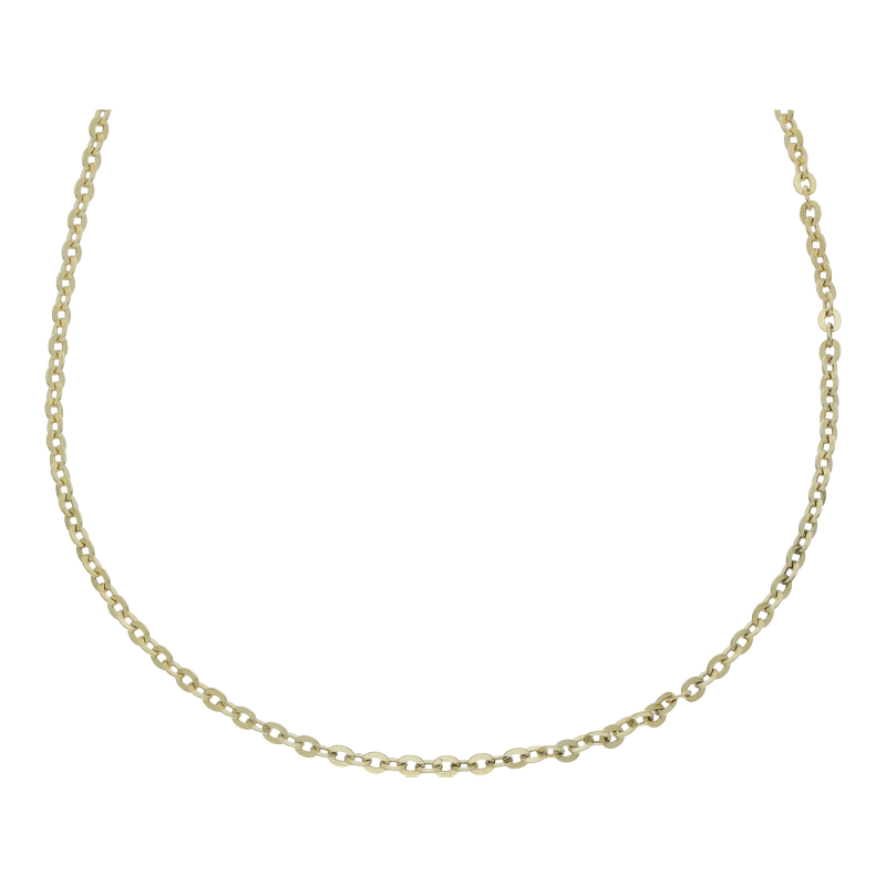 Halskette 585/14 K Gelbgold Ankerkette Länge 38 cm