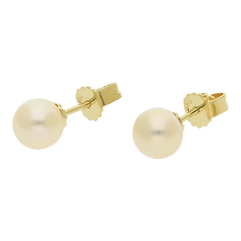 Zuchtperlen Ohrstecker 585/ 14 K Gold