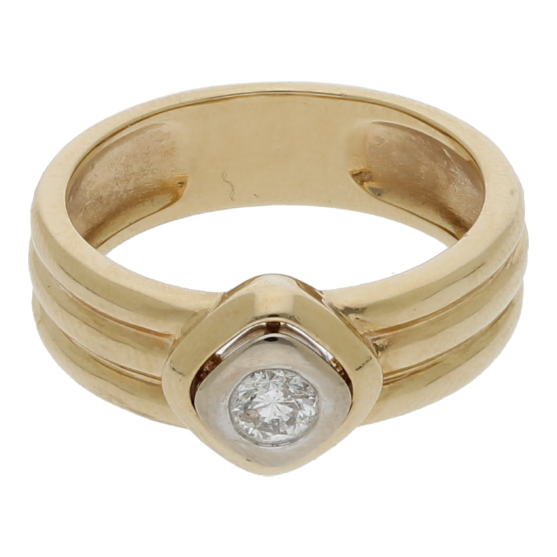 Brillant Solitär Ring 585/ 14 K Gold