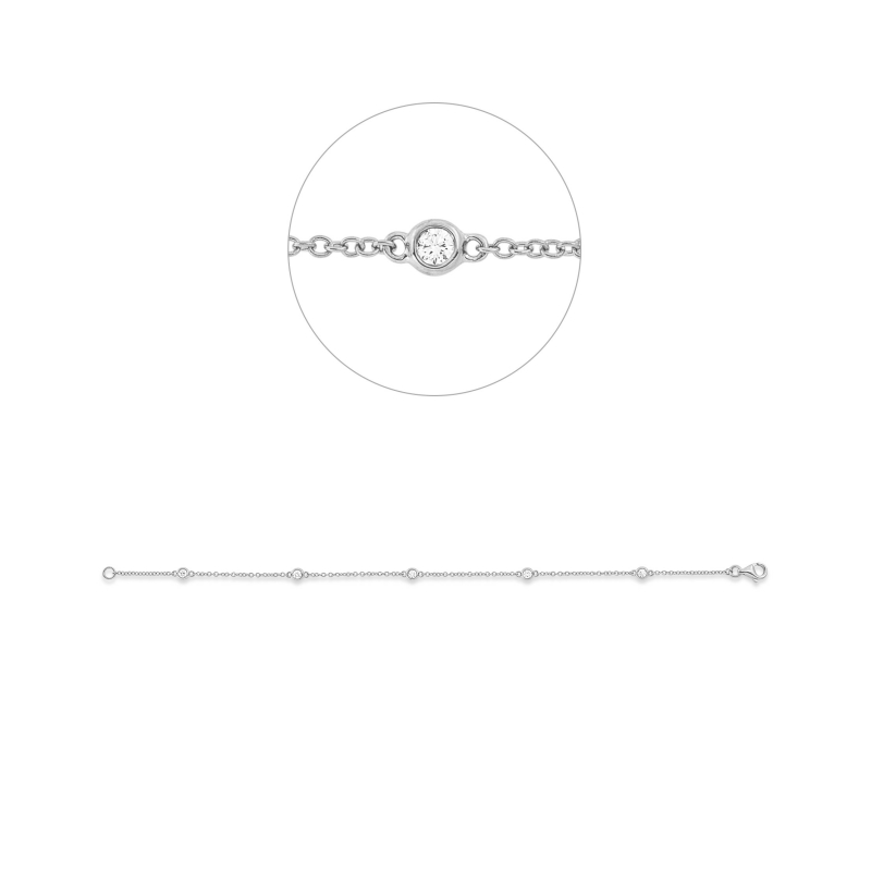 Brillant Armband 0,21 ct  750/ 18 K Gold