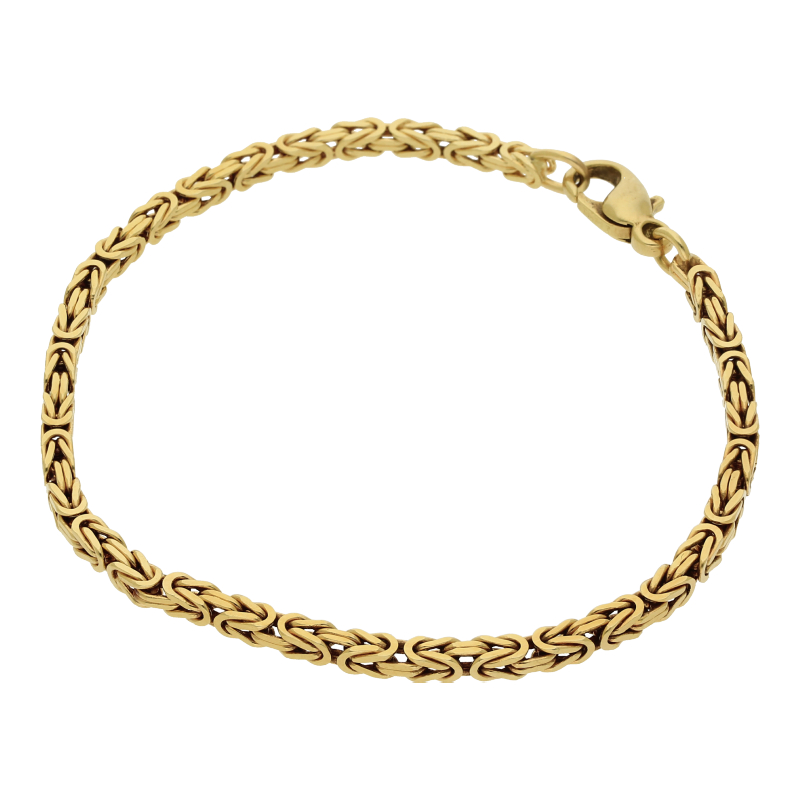 Armband Königsmuster 19,5 cm Länge 750/ 18 K Gold
