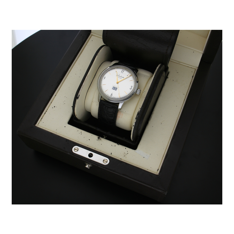 Glashütte Original Senator Sixties Panoramadatum 39-47-01-02-04 Edelstahl 42mm Automatik Full Set 2010