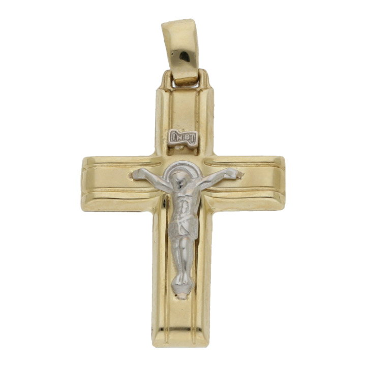Kreuz Anhänger 585/ 14 K Gold