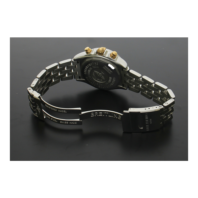 Breitling Chrono Cockpit B13357 Automatik Stahl Gold Chronograph Box