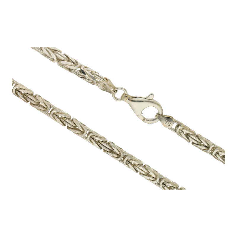 Halskette 925 Silber Königskette Länge 55 cm Breite 3,9 mm