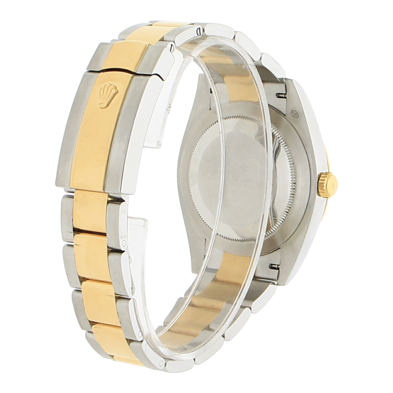 Rolex Datejust 41 126303 Rolesor Gelb Perlmutt Diamanten Oysterband 2021 Box & Papiere