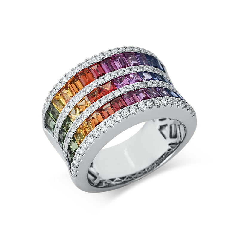 Brillant Saphire Ring 750/ 18 K Gold