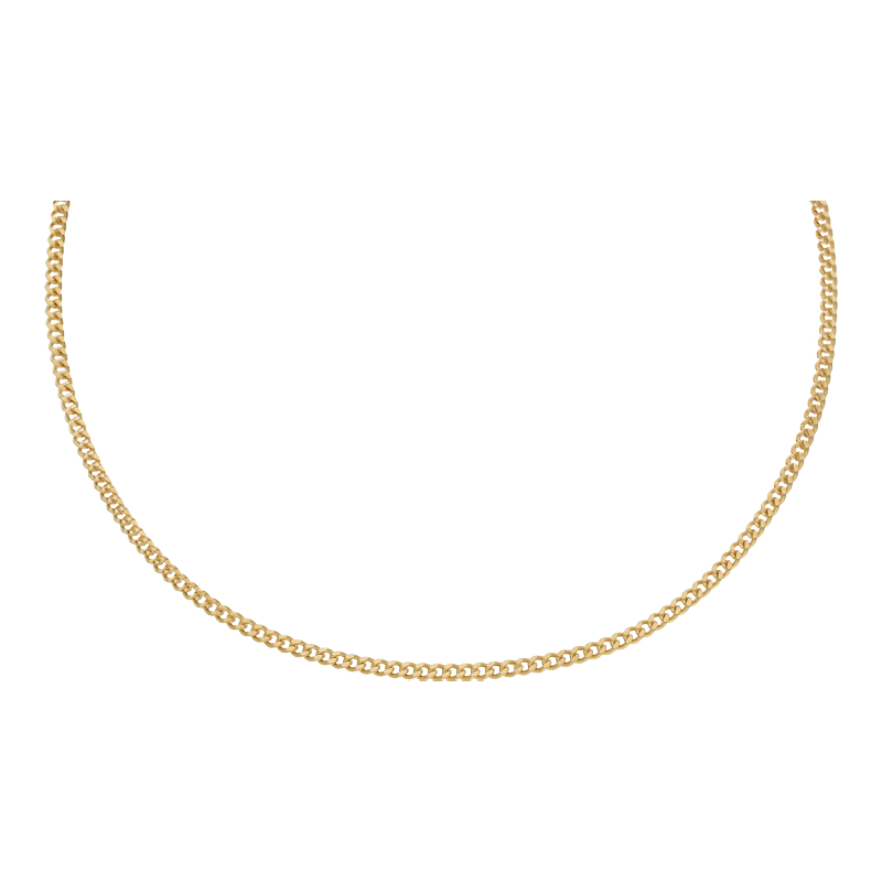 Panzer Kette 50 cm Länge 585/ 14 K Gold