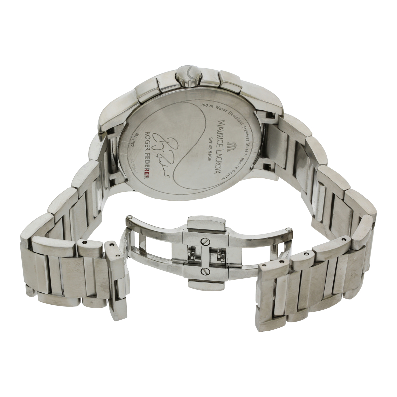 Maurice Lacroix Miros Chronograph Roger Federer Special Edition MI1087 Edelstahl 40mm Quarz