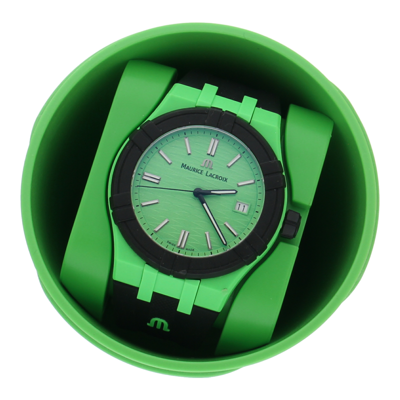 Maurice Lacroix Aikon AI2008 Grün Quarz 42mm Full Set 2023 Deutschland