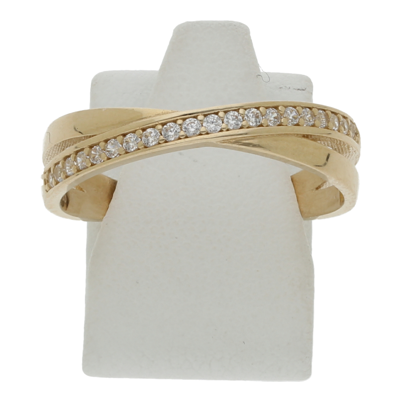 Zirkonia Ring 585/ 14 K Gold