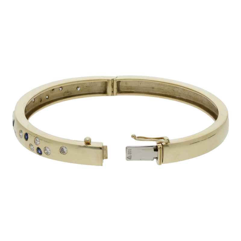 Saphir-Armband mit Diamant, NP 5300 €