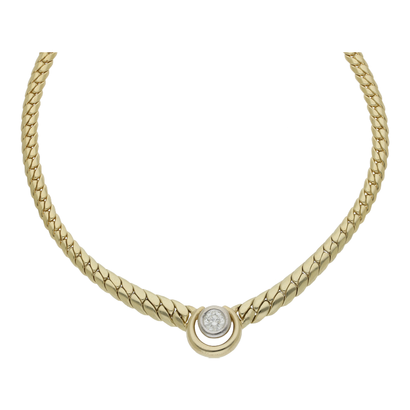 Solitär Brillant Collier