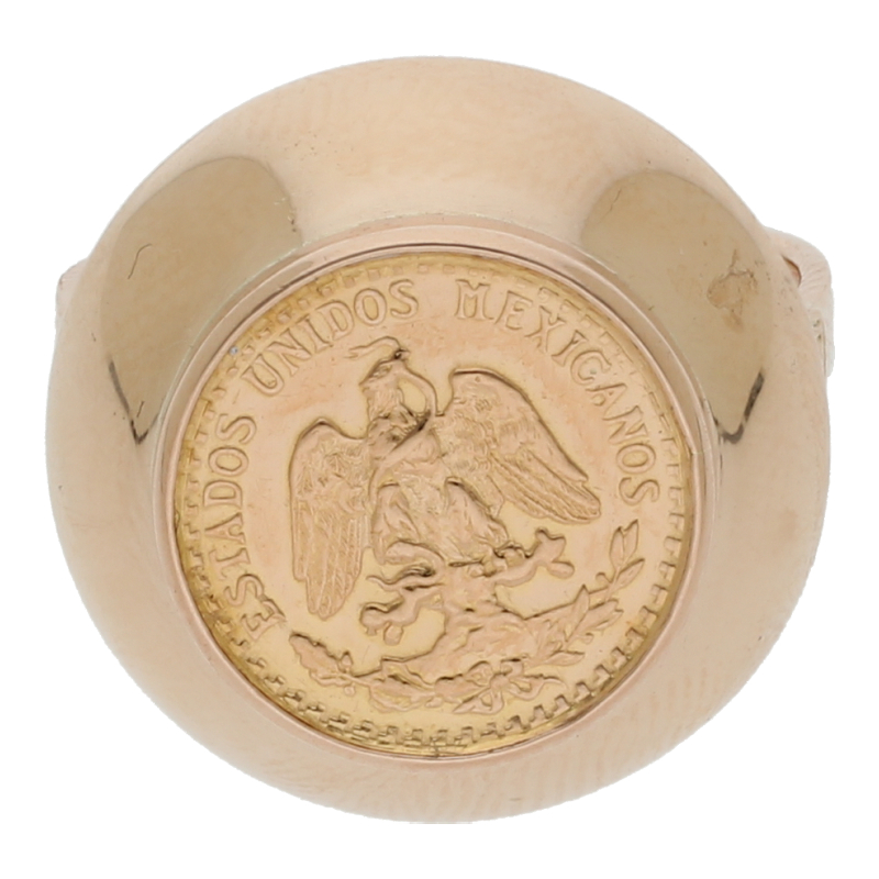 Münzring Dos Pesos 585 Gold
