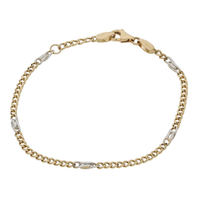 Kinderarmband Gelb/Weißgold 750/18K