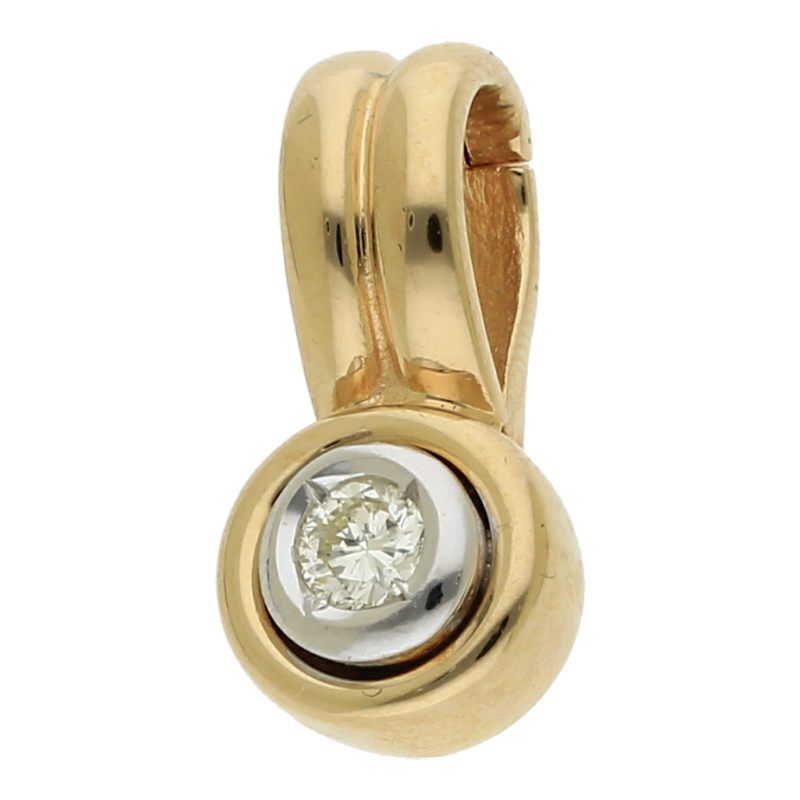Brillant Anhänger Clip 585/ 14 K Gold