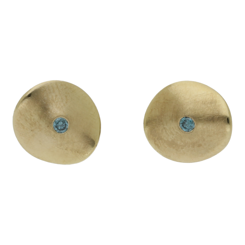 Saphir Ohrstecker 585/ 14 K Gold