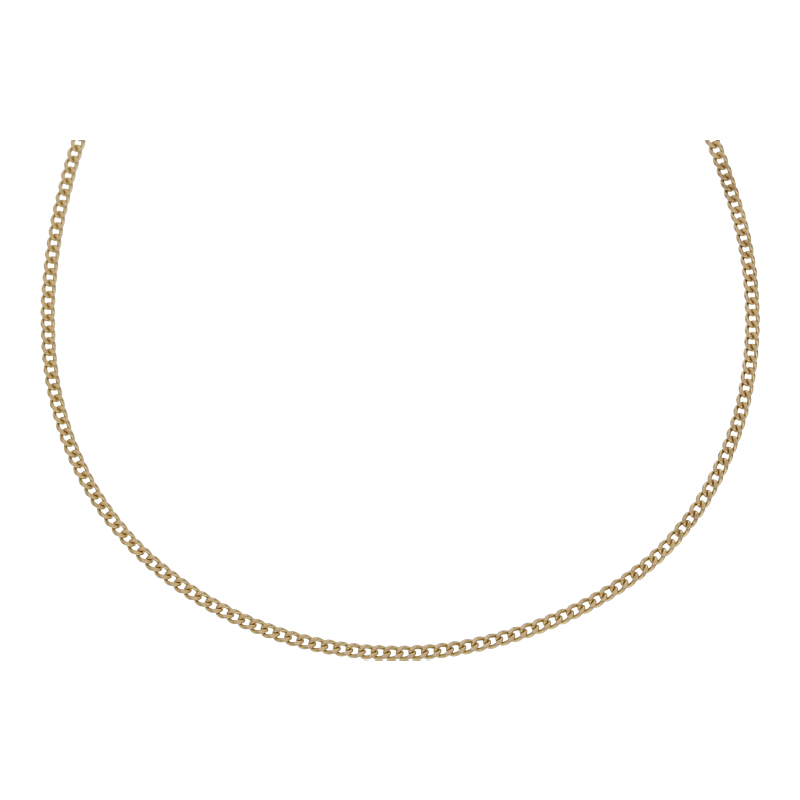 Panzer Kette 50 cm Länge 333/ 8 K Gold