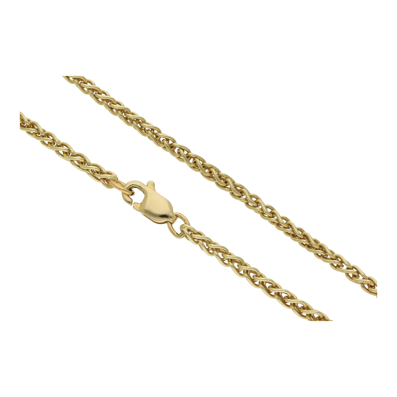 Zopfkette 42 cm Länge 585/ 14 K Gold