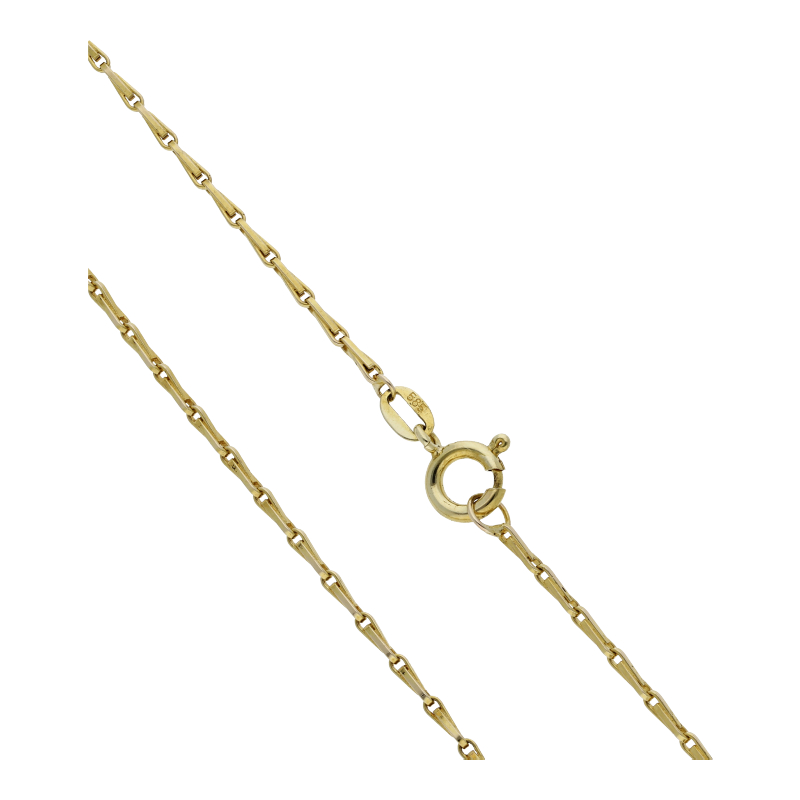 Halskette 585/14 K Gelbgold Länge 56 cm Breite 1,2 mm