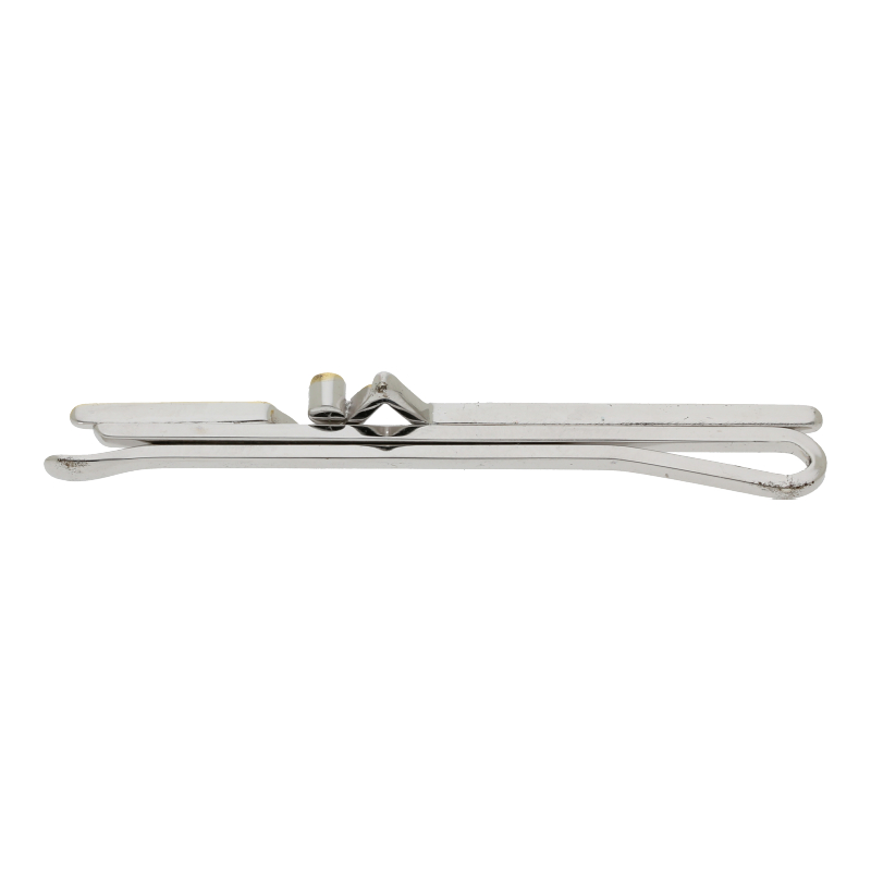 Farbsteinbrosche 925 Silber-vergoldet Zirkonia Krawattenhalter
