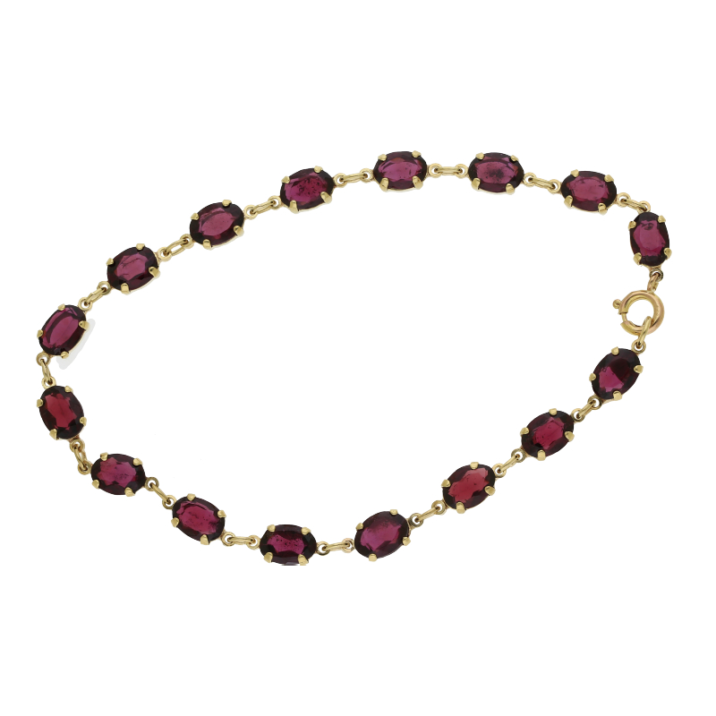 Granat Armband 333/ 8 K Gold