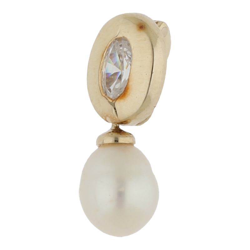 Süßwasserperle Anhänger 333/ 8 K Gold