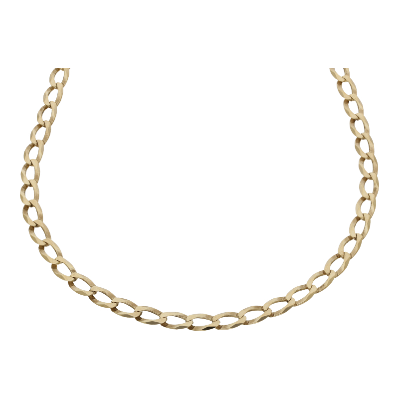 Panzer Kette 48 cm Länge 333/ 8 K Gold