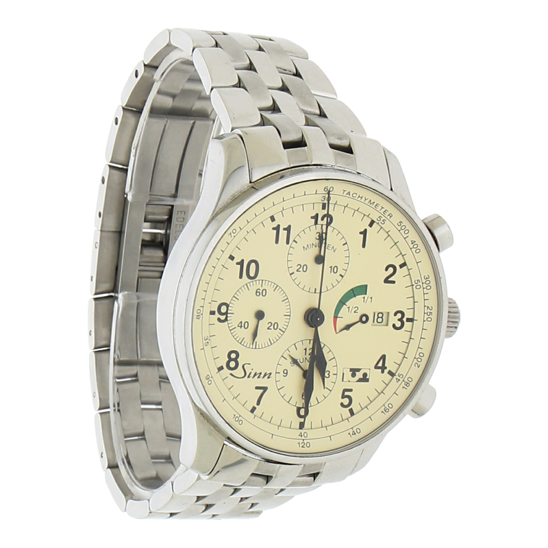 Sinn Jubiläumschronograph Fulda 100 956.339/500 Full Set Stahl