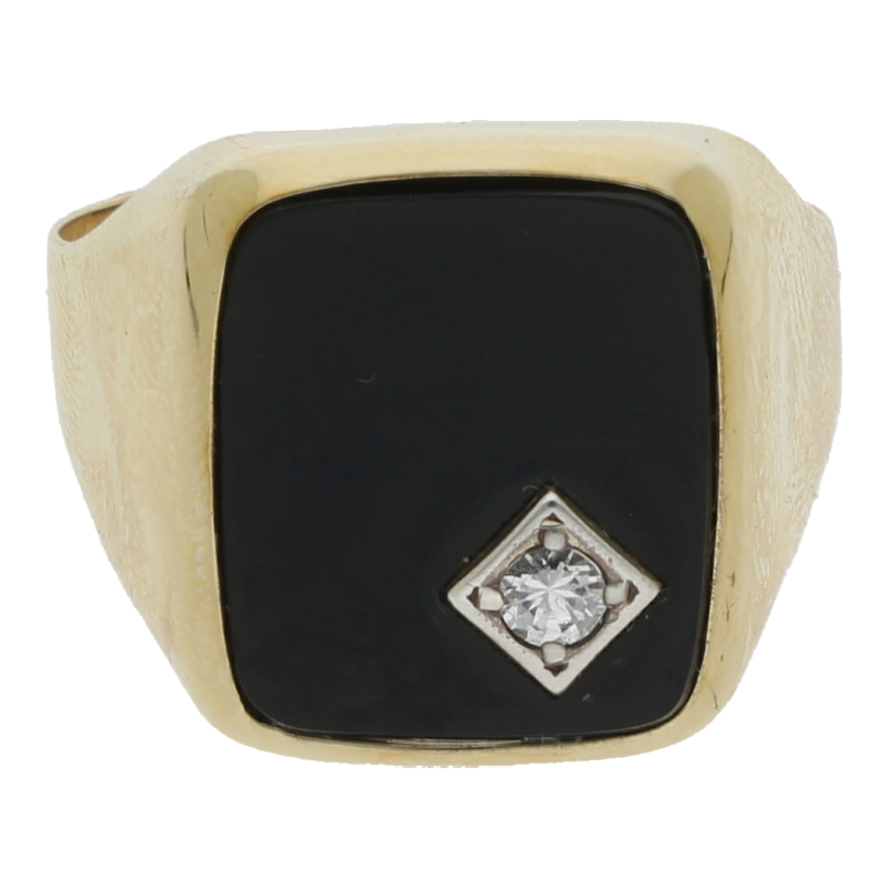 Onyx Ring 333/ 8 K Gold